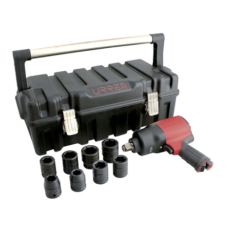 URREA Twin hammer Comp. system 3/4" drive air impact wrench and socket set UPC776K